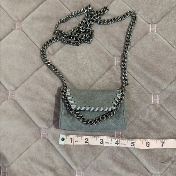 STELLA MCCARTNEY Falabella Micro Cardholder W/ Chain - Picture 4 of 11